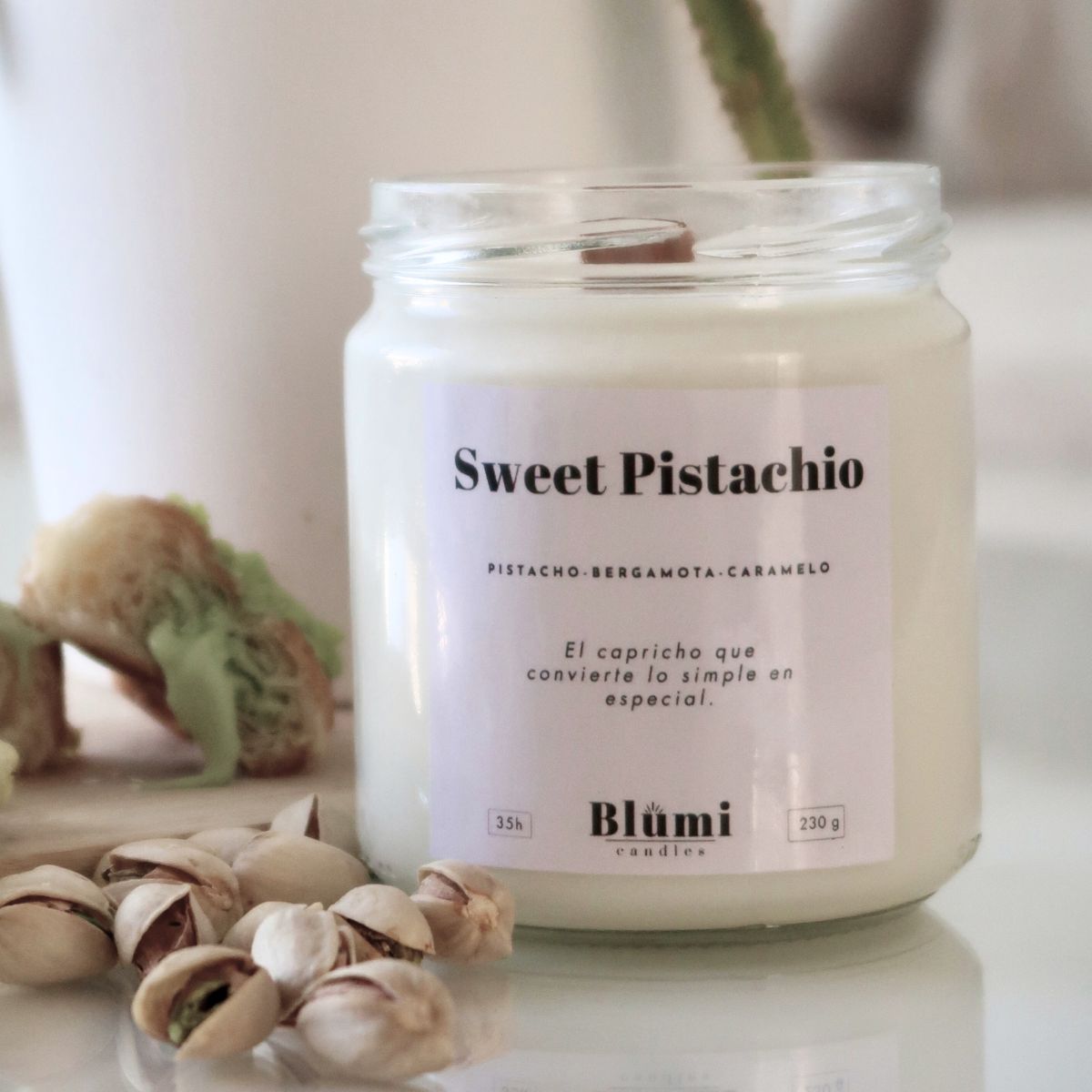 Sweet Pistachio · Vela Aromática de Soja