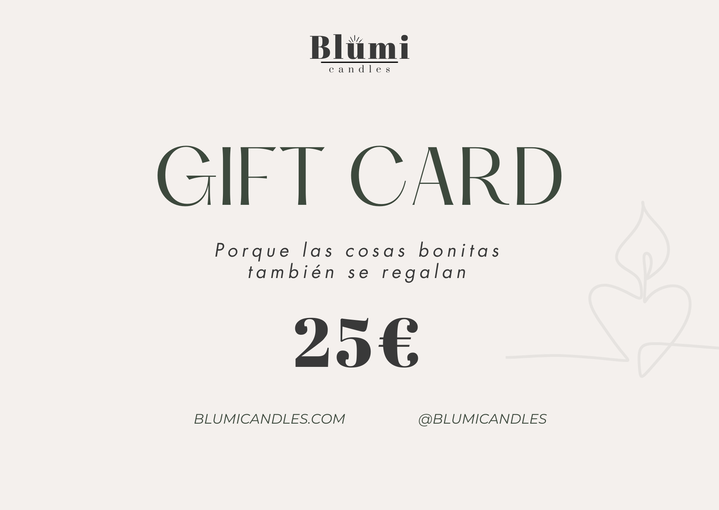 Tarjeta Regalo Blumi