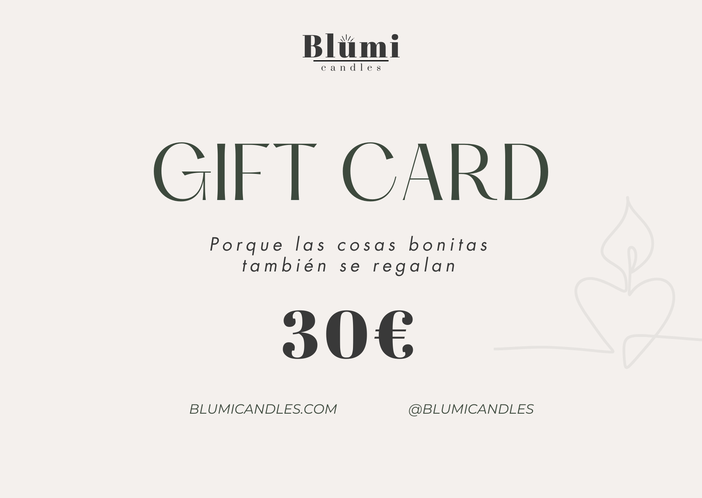Tarjeta Regalo Blumi