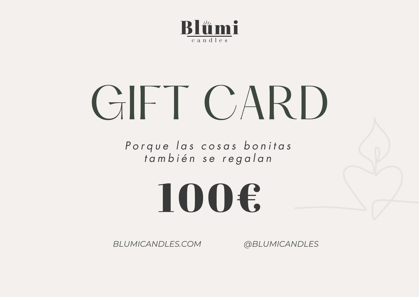 Tarjeta Regalo Blumi