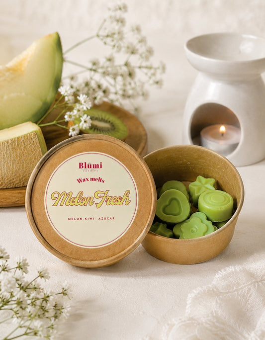 Melon Fresh Wax Melts | Cera aromática de soja con aroma a melón y kiwi