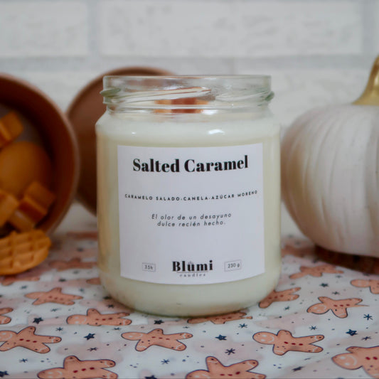 Salted Caramel · Vela Aromática de Soja