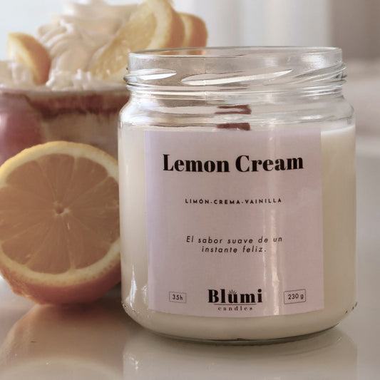 Lemon Cream · Vela Aromática de Soja