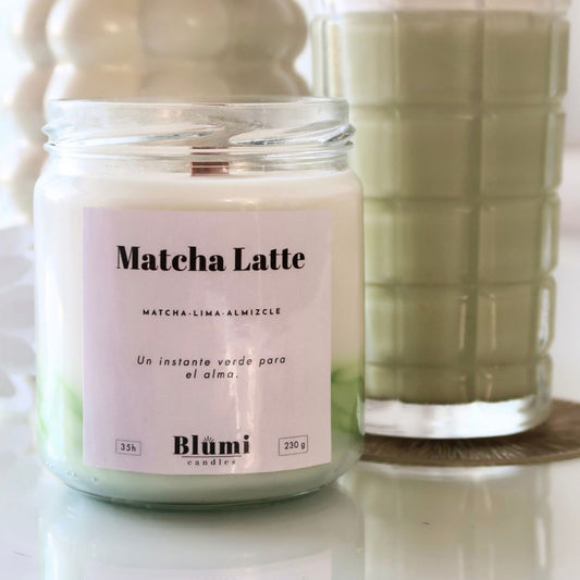 Matcha Latte · Vela Aromática de Soja