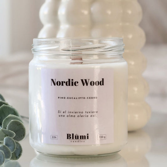 Nordic Wood · Vela Aromática de Soja